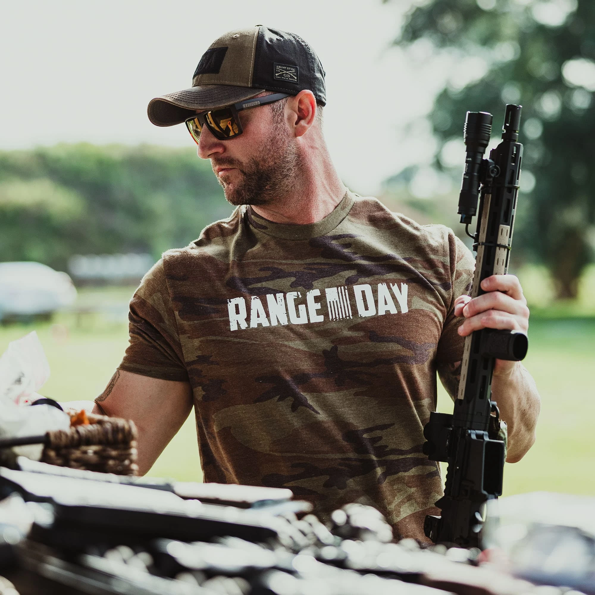 Men's Range Day T-Shirt - Woodland Camo 5 Men's Range Day T-Shirt - Woodland Camo - Image 3