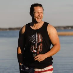 Men's American Spartan Tank - Black 10 Men's American Spartan Tank - Black -Grunt Style Sales BlankPoster 2000X2000 1 Spartan