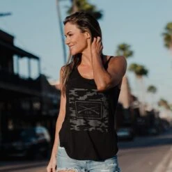 Women'sGrunt Style Logo Flowy Tank - Black Camo -Grunt Style Sales BlankPoster 2000X2000 4BlackCamo
