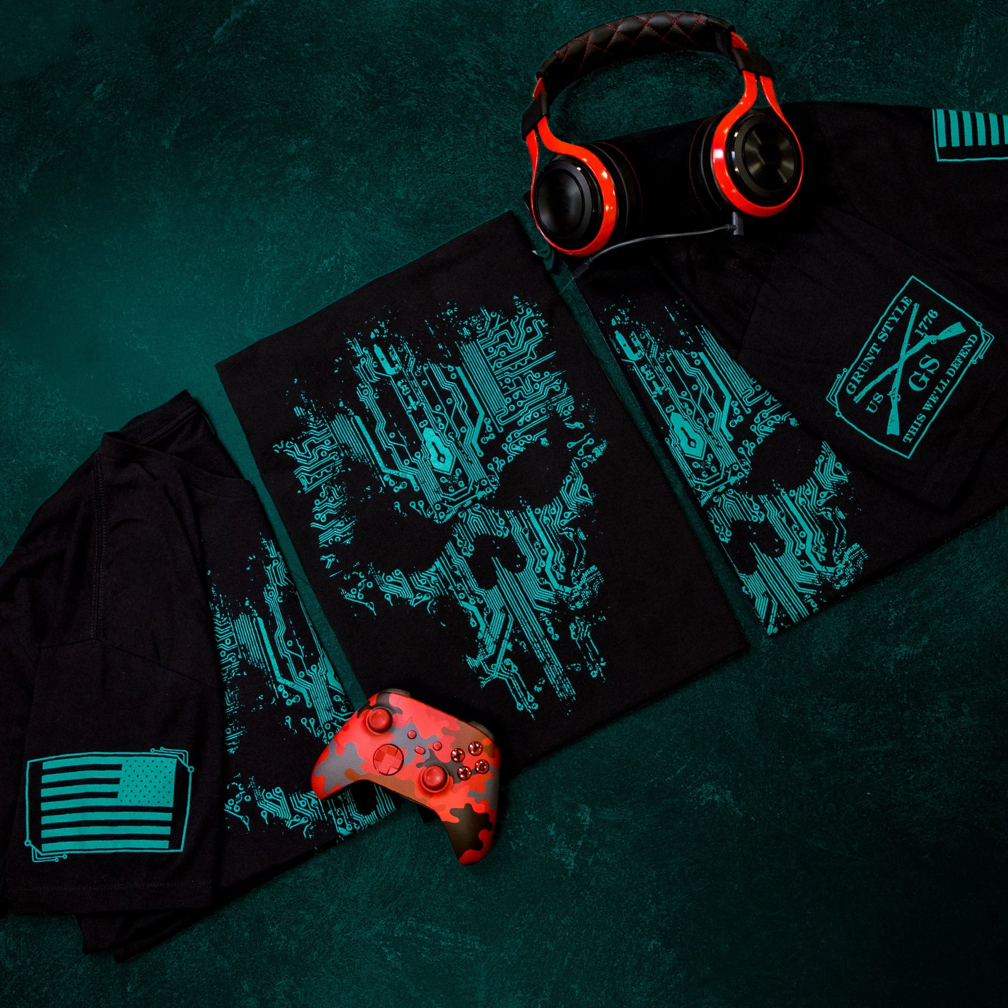 Circuit Skull T-Shirt - Black 6 Circuit Skull T-Shirt - Black - Image 4