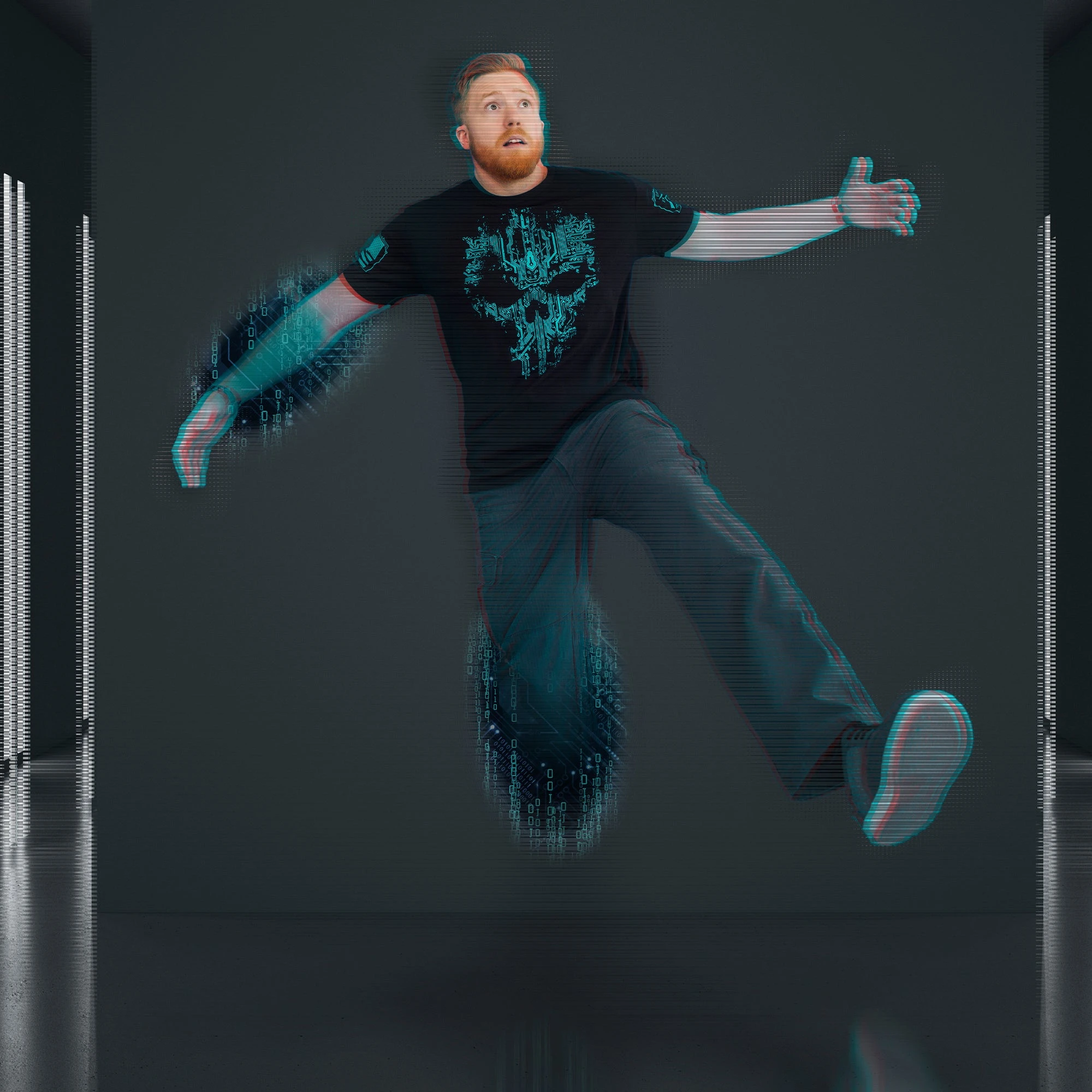 Circuit Skull T-Shirt - Black 4 Circuit Skull T-Shirt - Black - Image 2