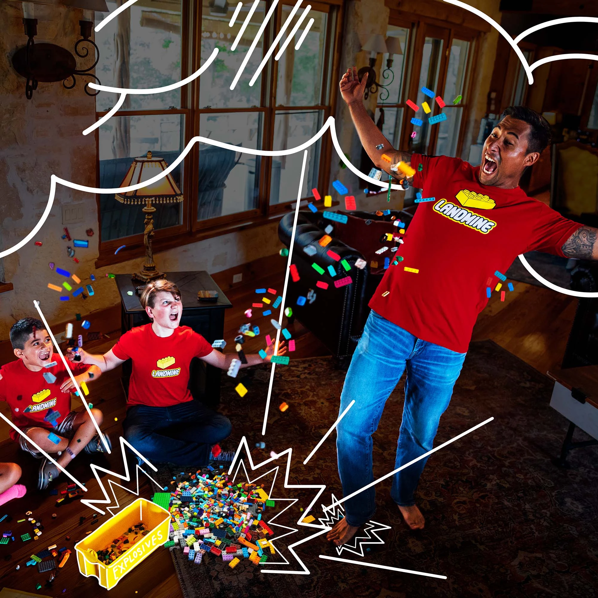 Landmine T-Shirt - Red 6 Landmine T-Shirt - Red - Image 4