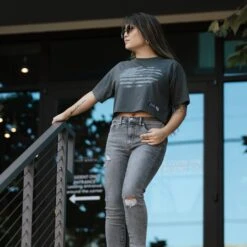 Women's Vintage American Flag Cropped T-Shirt - Heavy Metal -Grunt Style Sales BlankPoster 2000X2000 A copyVintAFlagH