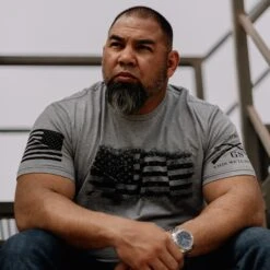 Bar Flag T-Shirt - Dark Heather Gray -Grunt Style Sales BlankPoster 2000X2000 BarFlag