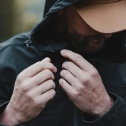 Men's Soft Shell Hoodie - Black -Grunt Style Sales BlankPoster 2000X2000 GS3577 GruntStyleSoftShellHoodie 3