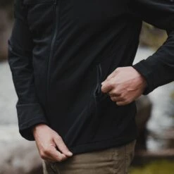 Men's Soft Shell Hoodie - Black -Grunt Style Sales BlankPoster 2000X2000 GS3577 GruntStyleSoftShellHoodie 5