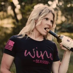 Women's Realtree Xtra® - Wine Season T-Shirt - Black -Grunt Style Sales BlankPoster 2000X2000 GS4934 RealtreeXtra WineSeason 3