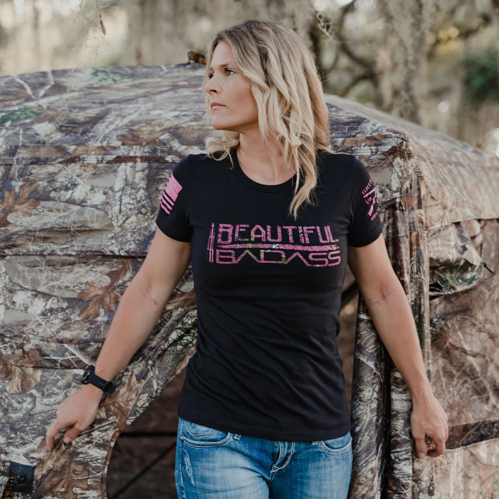 Women's Realtree Xtra® - Beautiful Badass T-Shirt - Black 3 Women's Realtree Xtra® - Beautiful Badass T-Shirt - Black