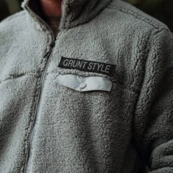 Men's Sherpa Full-Zip - Gray -Grunt Style Sales BlankPoster 2000X2000 GS4945 GruntStyleSherpaFull Zip Gray 2