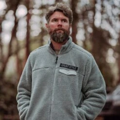 Men's Sherpa Full-Zip - Gray