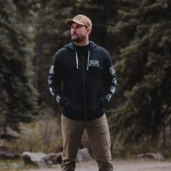 Grunt Style Patch Full-Zip Hoodie - Black -Grunt Style Sales BlankPoster 2000X2000 GS5081 GruntStylePatchFullZip Hoodie Black