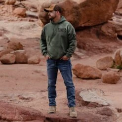 Name Tape Hoodie - Military Green 12 Name Tape Hoodie - Military Green -Grunt Style Sales BlankPoster 2000X2000 GS5179 GruntStyleNameTapeHoodie MilitaryGreen 2