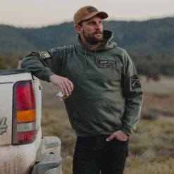 Name Tape Hoodie - Military Green 14 Name Tape Hoodie - Military Green -Grunt Style Sales BlankPoster 2000X2000 GS5179 GruntStyleNameTapeHoodie MilitaryGreen