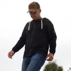 Premium Basic Full-Zip Hoodie - Black -Grunt Style Sales BlankPoster 2000X2000 GS5229 GSPremiumBasicFull ZipHoodie Black