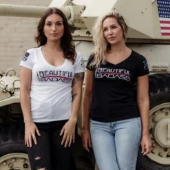 Women's Beautiful Badass V-Neck - Black -Grunt Style Sales BlankPoster 2000X2000 GS5315 GS5314 BeautifulBadassV Neck min 7aea10b2 c3bf 4327 a6ac f2931e7d4e04