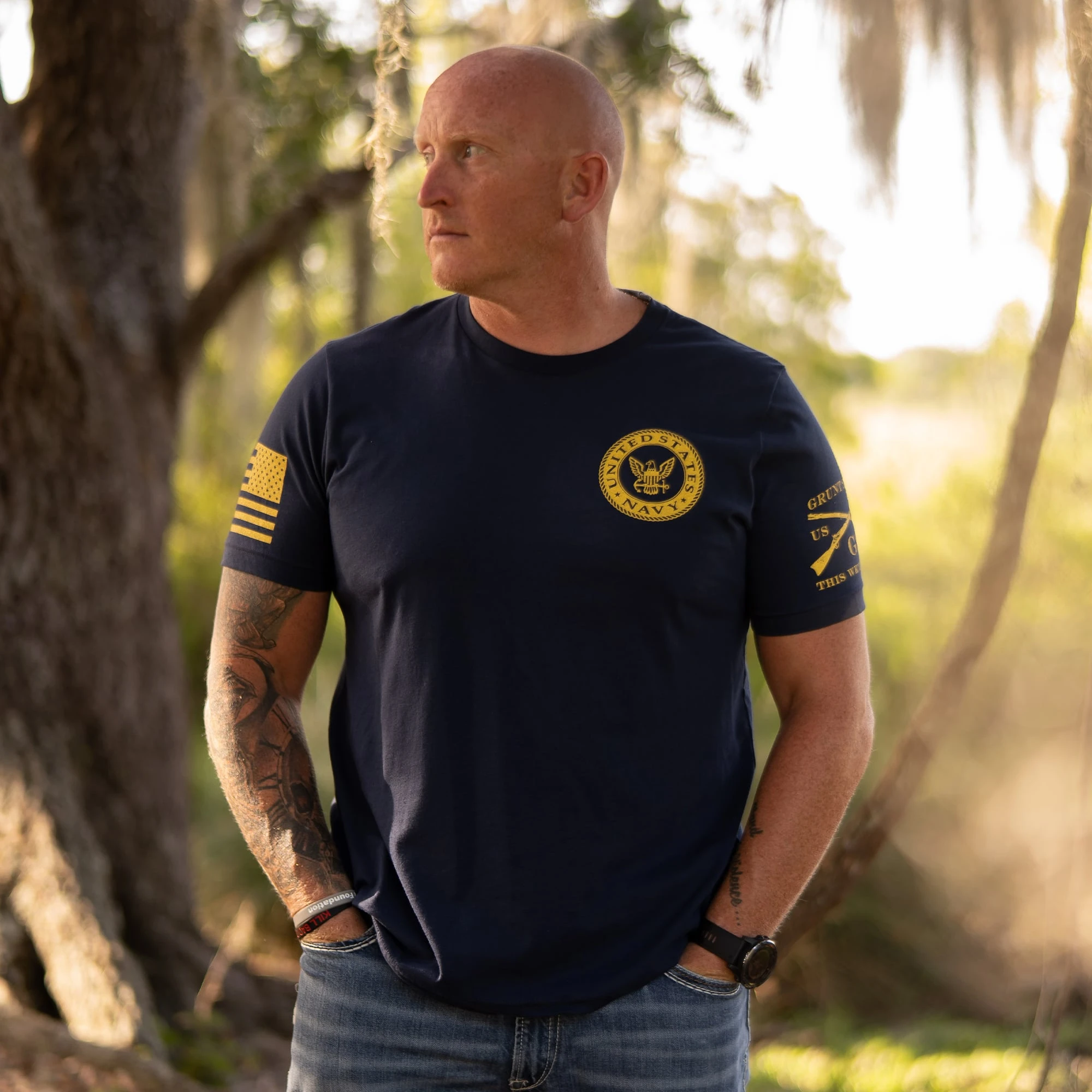 USN - Navy Colors 2.0 T-Shirt - Navy 4 USN - Navy Colors 2.0 T-Shirt - Navy - Image 2