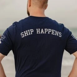 USN - Ship Happens 2.0 T-Shirt - Navy -Grunt Style Sales BlankPoster 2000X2000 GSNV0065 USN ShipHappens2.0 3 min