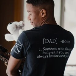 Dad Defined T-Shirt - Black 13 Dad Defined T-Shirt - Black -Grunt Style Sales BlankPoster 2000X2000 copy17Fathers