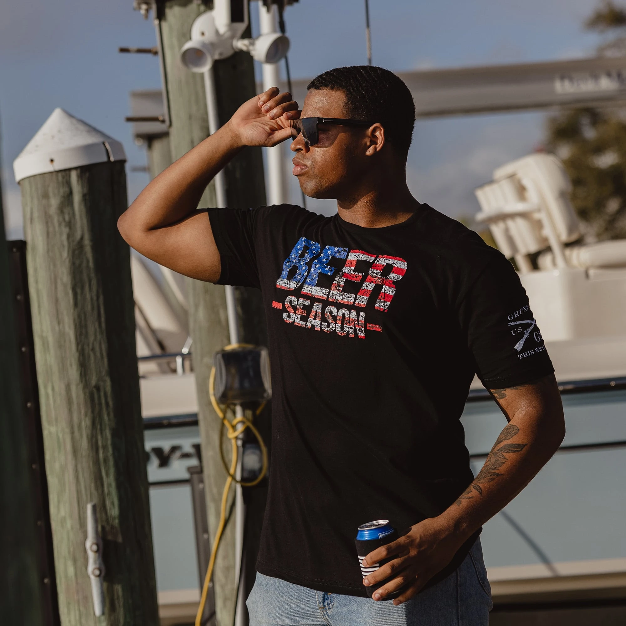 Beer Season T-Shirt - Black 4 Beer Season T-Shirt - Black - Image 2