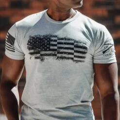 Bar Flag T-Shirt - Dark Heather Gray -Grunt Style Sales BlankPoster 2000X2000 copyBarFlag