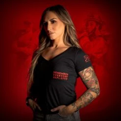 Women's R.E.D. All Forces V-Neck - Black