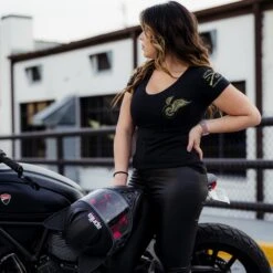 Women's Mischief And Mayhem V-Neck - Black -Grunt Style Sales BlankPoster 2000x2000 1 GS5778Women sMischiefandMayhemV Neck Black