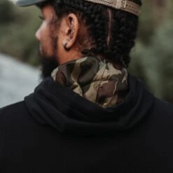 Men's Waffle Top Hoodie - Black -Grunt Style Sales BlankPoster 2000x2000 2 GS5668WaffleTopHoodie Black