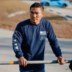 Ethos Long Sleeve - Navy -Grunt Style Sales BlankPoster 2000x2000 3 GS5781EthosLS Navy