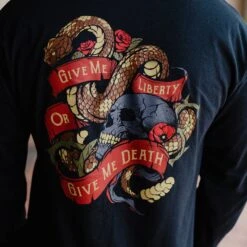 Liberty Or Death Long Sleeve - Black 13 Liberty Or Death Long Sleeve - Black -Grunt Style Sales BlankPoster 2000x2000 3 GS5808LibertyorDeathLS Black