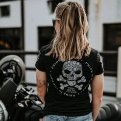 Women's Death Paisley V-Neck - Black -Grunt Style Sales BlankPoster 2000x2000 5 GS5782GS5783GS5784PaisleyCollection