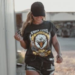 Women's Easy Rider Vintage Fit T-Shirt - Washed Black 9 Women's Easy Rider Vintage Fit T-Shirt - Washed Black -Grunt Style Sales BlankPoster 2000x2000 5 GS6146EasyRiderVintageFit WashedBlack