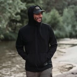 Men's Waffle Top Hoodie - Black -Grunt Style Sales BlankPoster 2000x2000 6 GS5668WaffleTopHoodie Black