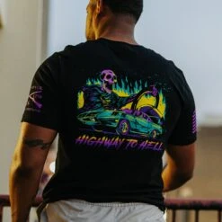 Highway To Hell T-Shirt - Black -Grunt Style Sales BlankPoster 2000x2000 7 GS5773HighwaytoHell Black