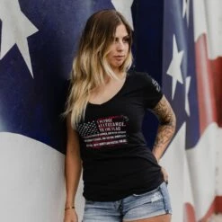 Women's Pledge V-Neck - Black -Grunt Style Sales BlankPoster 2000x2000 GS5136 Women sPledge V Neck min