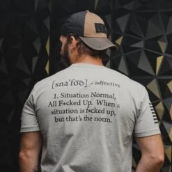 SNAFU T-Shirt - Heather Gray -Grunt Style Sales BlankPoster 2000x2000 GS5356 SNAFU HeatherGray