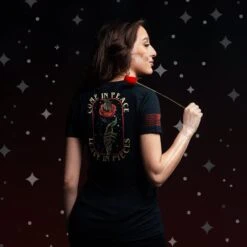 Women's Death Rose T-Shirt - Black -Grunt Style Sales BlankPoster 2000x2000 GS5470 Women sDeathRose