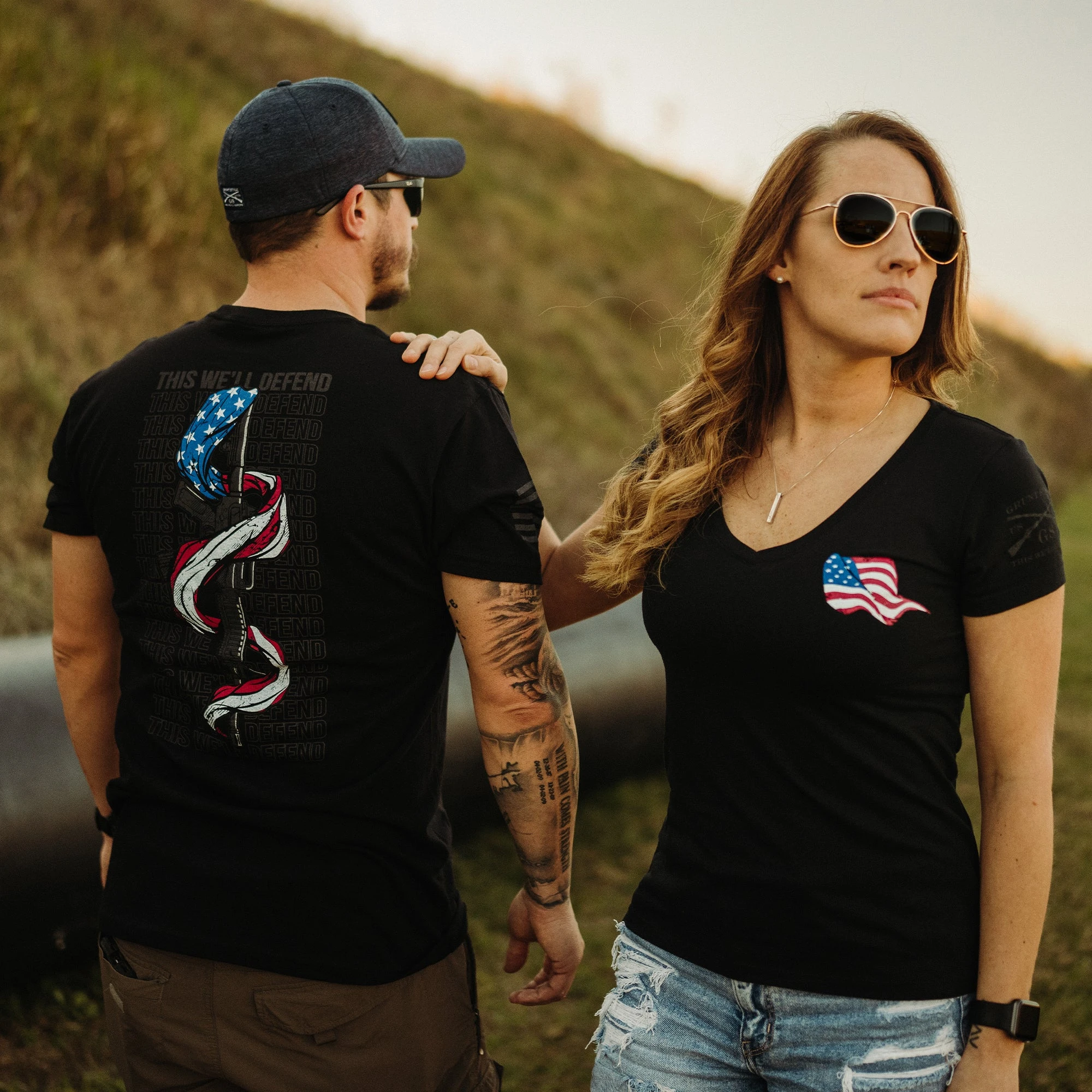 Women's This We'll Defend 2A V-Neck - Black 5 Women's This We'll Defend 2A V-Neck - Black - Image 3