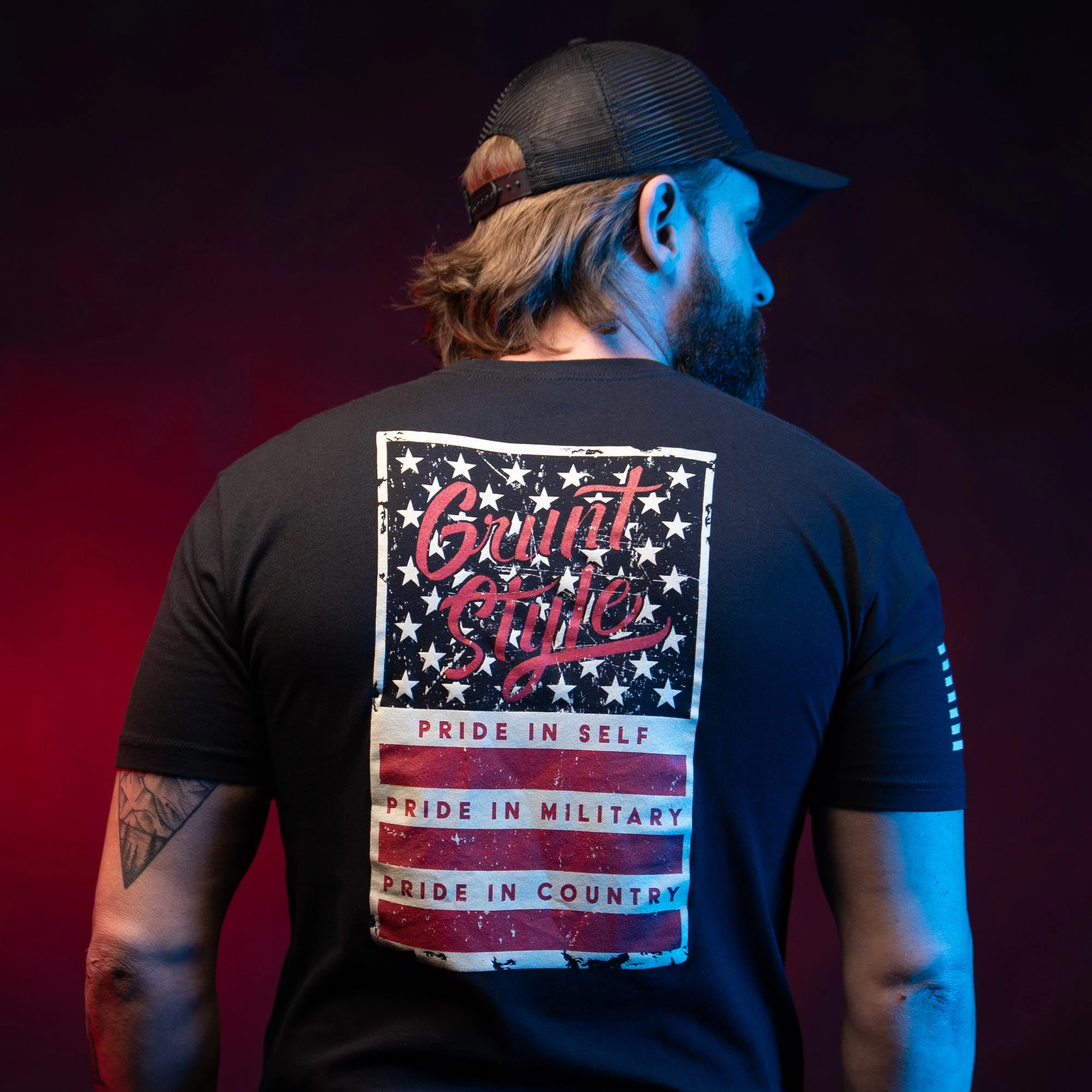 Grunt Style Stars & Bars T-Shirt - Black 4 Grunt Style Stars & Bars T-Shirt - Black - Image 2