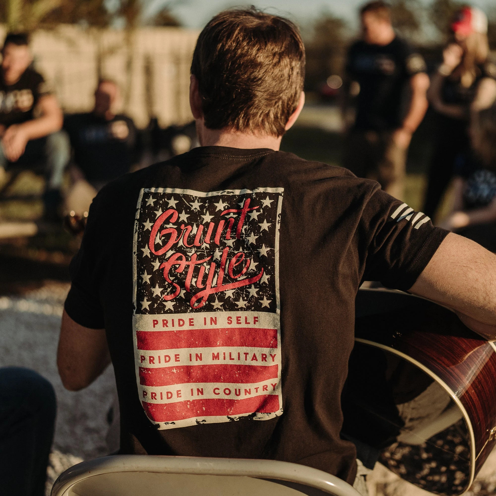 Grunt Style Stars & Bars T-Shirt - Black 6 Grunt Style Stars & Bars T-Shirt - Black - Image 4