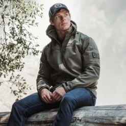 Men's Mission Ready Soft Shell Jacket - Military Green 10 Men's Mission Ready Soft Shell Jacket - Military Green -Grunt Style Sales BlankPoster 2000x2000 GS5680MissionReadySoftShellJacket MilGreen 7