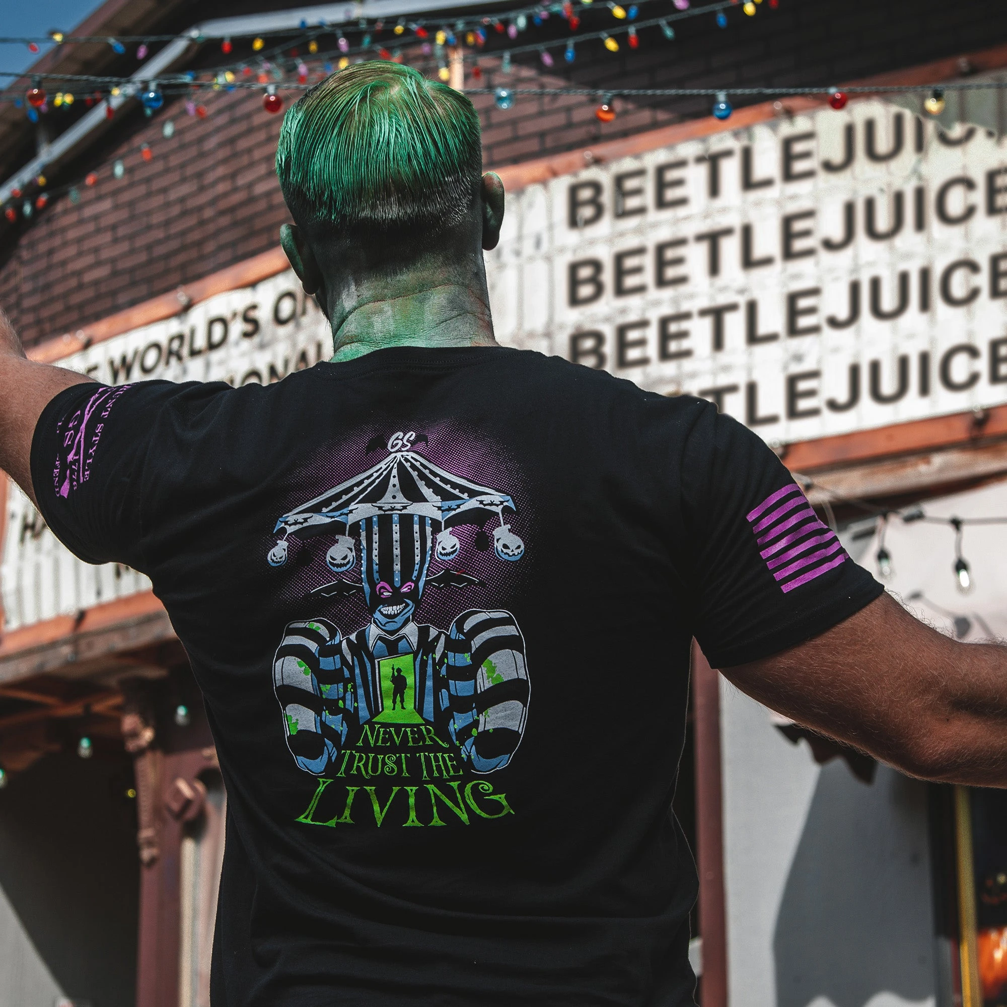 Never Trust The Living T-Shirt - Black 4 Never Trust The Living T-Shirt - Black - Image 2