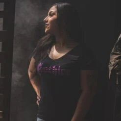 Women's Gothicc V-Neck T-Shirt - Black -Grunt Style Sales BlankPoster 2000x2000 GS5732GothiccV Neck Black 5