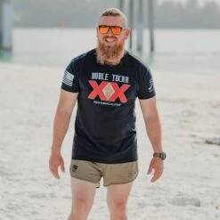 Double Tap Brewing T-Shirt - Black -Grunt Style Sales BlankPoster 2000x2000 GS5742DoubleTapBrewing Black 4