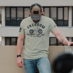 Freedom Between Your Legs T-Shirt - Light Sage -Grunt Style Sales BlankPoster 2000x2000 GS5774FreedomBetweenYourLegs LightSage 5