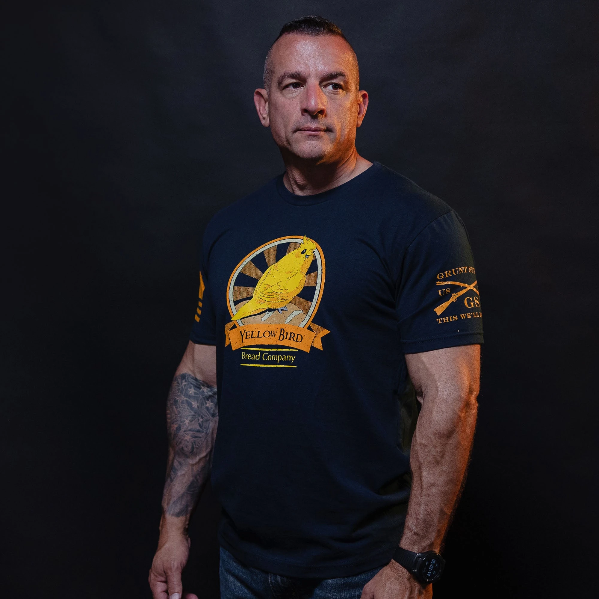 Yellow Bird Bread Company T-Shirt - Midnight Navy 7 Yellow Bird Bread Company T-Shirt - Midnight Navy - Image 5