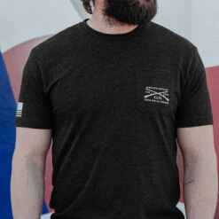 Join Or Die Pocket T-Shirt - Black Heather 16 Join Or Die Pocket T-Shirt - Black Heather -Grunt Style Sales BlankPoster 2000x2000 GS5414 JoinOrDieBlackHeatherGSPocketTee