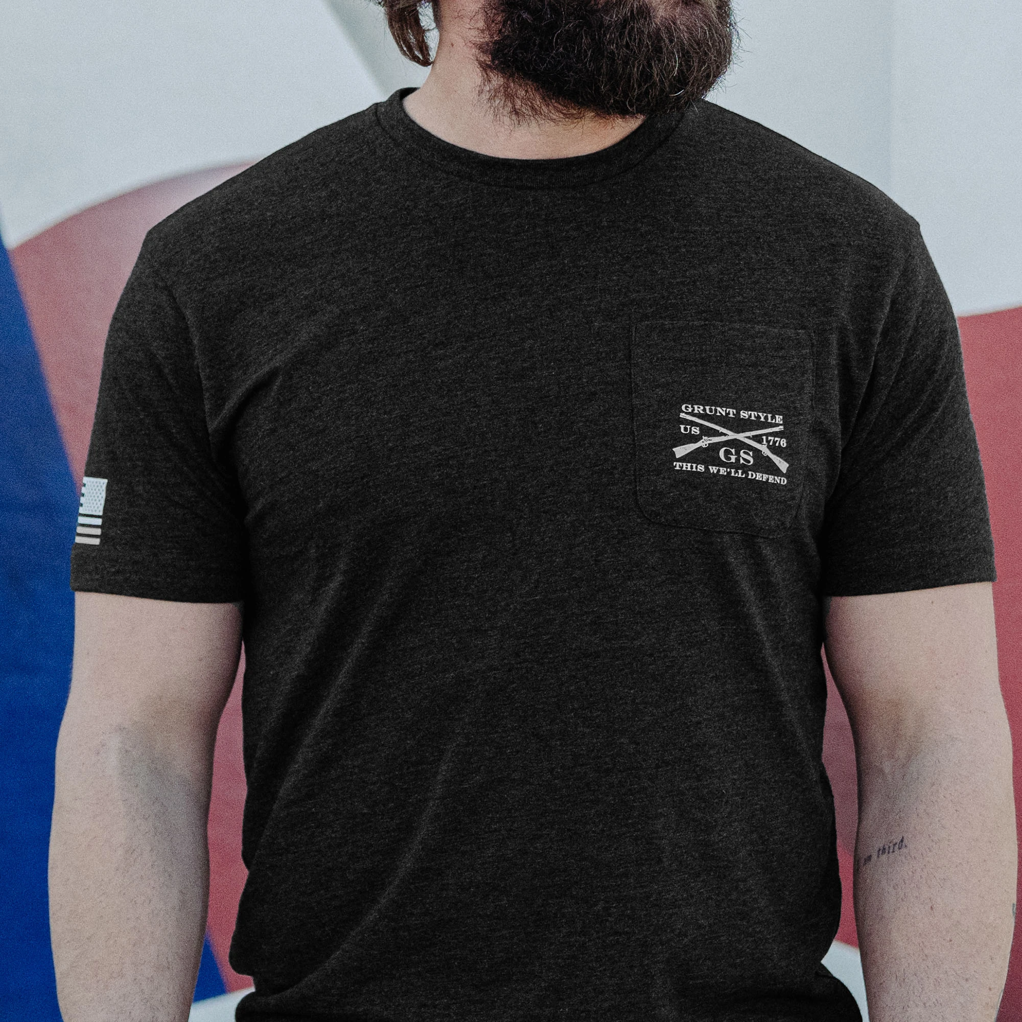 Join Or Die Pocket T-Shirt - Black Heather 8 Join Or Die Pocket T-Shirt - Black Heather - Image 6