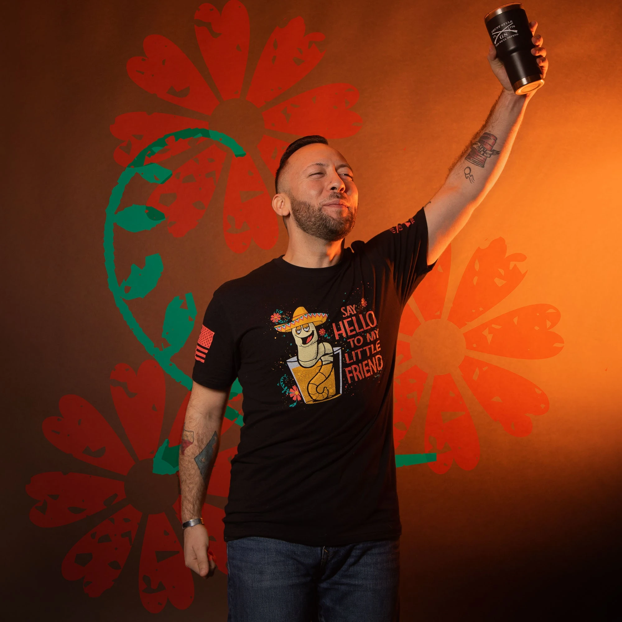 Little Friend T-Shirt - Black 4 Little Friend T-Shirt - Black - Image 2