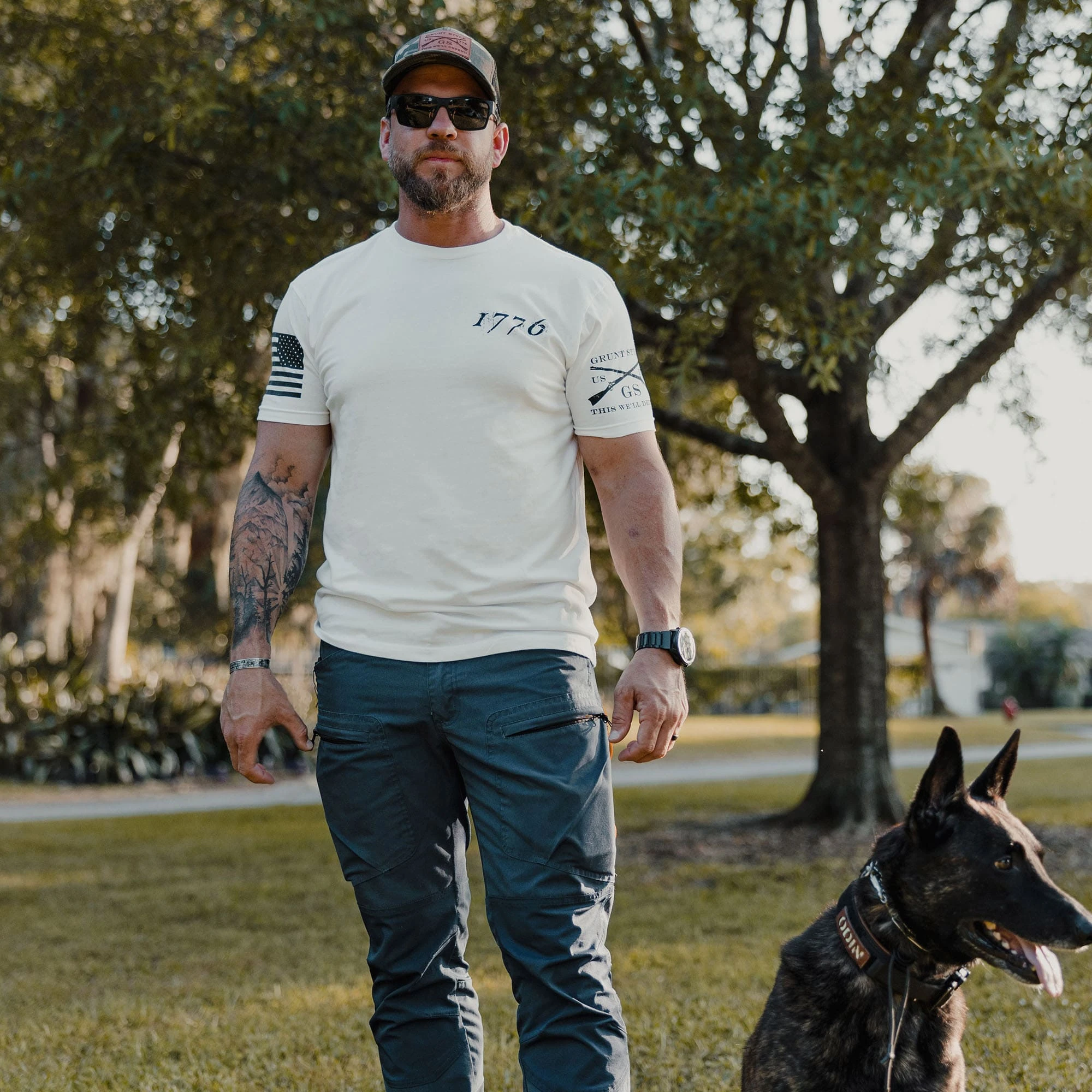 1776 Flag T-Shirt - White 6 1776 Flag T-Shirt - White - Image 4