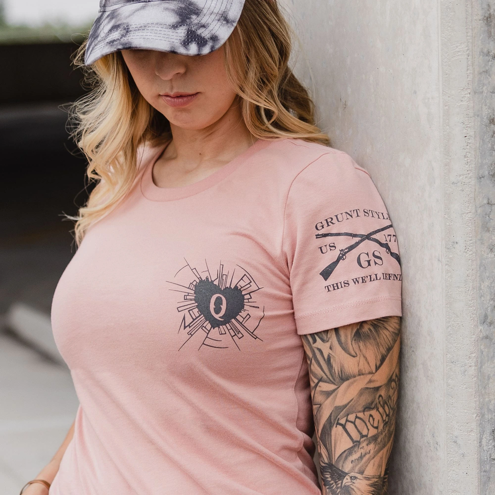 Women's Heart And Soul Of A Warrior T-Shirt - Desert Pink 5 Women's Heart And Soul Of A Warrior T-Shirt - Desert Pink - Image 3